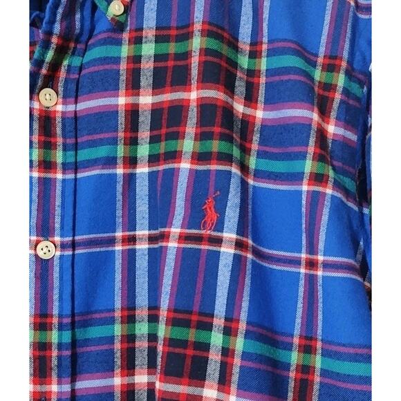 Men's Ralph Lauren Classic Fit Performance Flannel Long Sleeve Plaid Shirt - XL - Picture 2 of 4